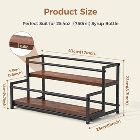 ICOHOT bar syrup rack stand presents bottles neatly for efficient pouring.
