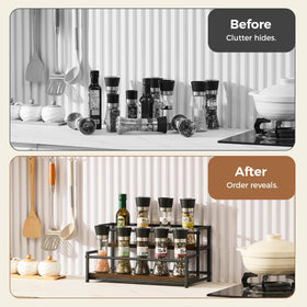 ICOHOT countertop-display rack supports a tidy coffee corner and quick access.