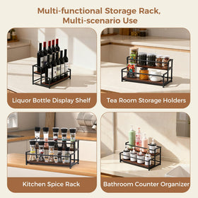 ICOHOT multi-use-display shelf holds bottles, cups, or cosmetics with ease.