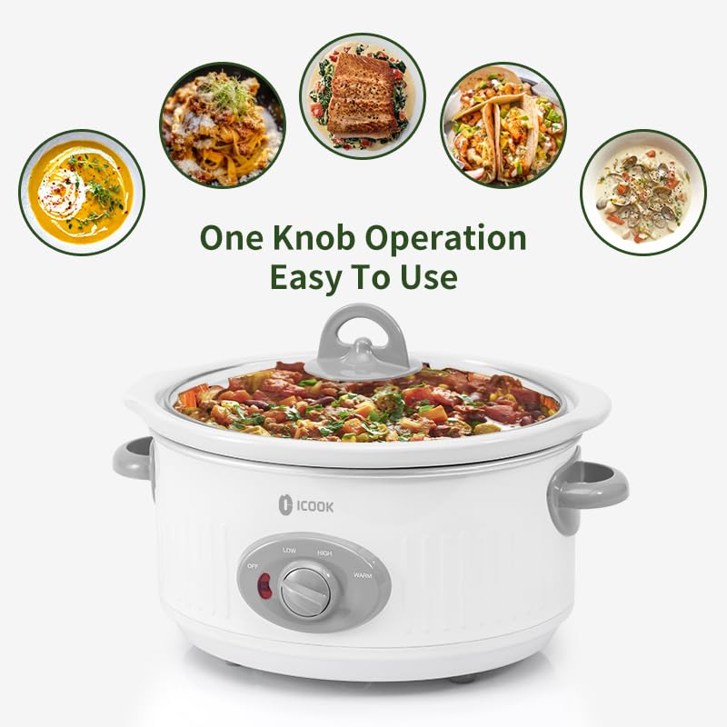 ICOOK removable ceramic inner pot doubles as a serving dish
