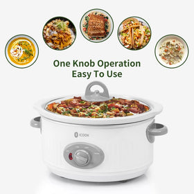 ICOOK removable ceramic inner pot doubles as a serving dish