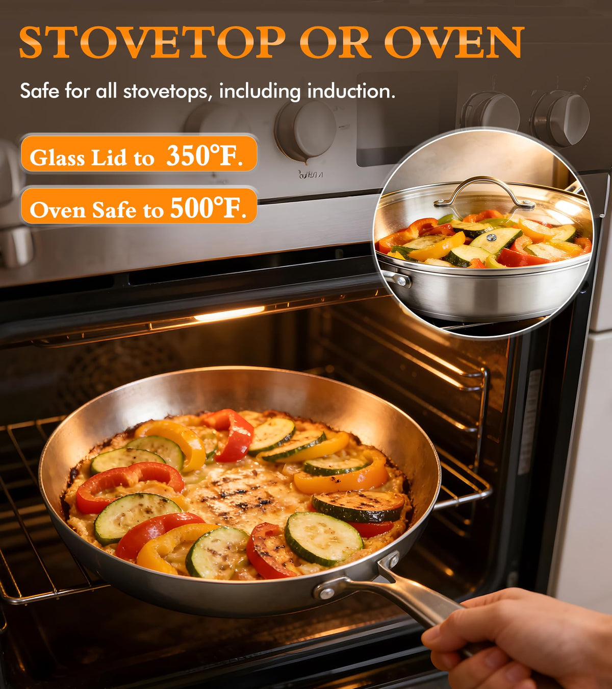 ICSTI 6-quart stockpot with steamer insert enables soups and steaming