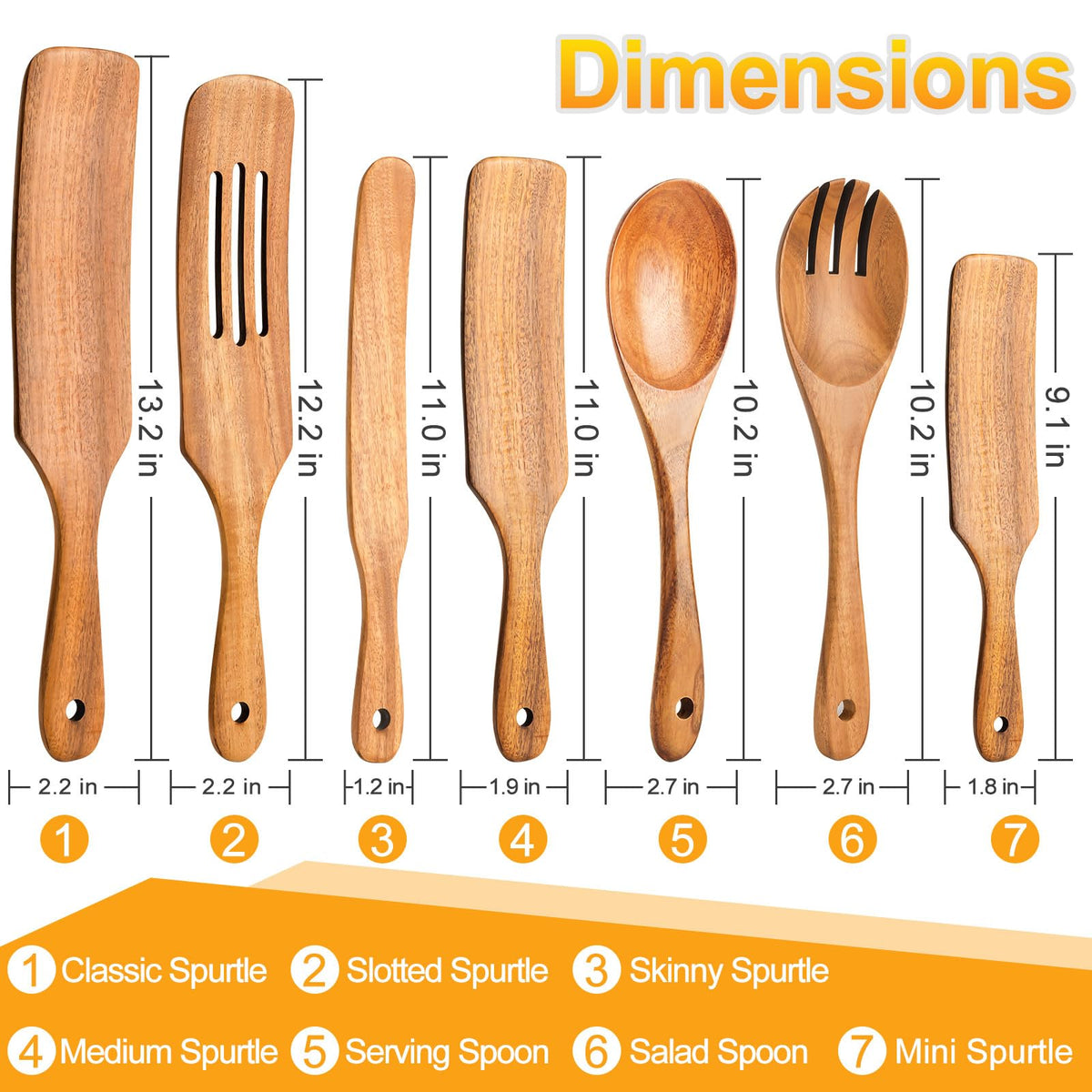 ICSTI Spurtle curved scraper for smooth stirring and mixing