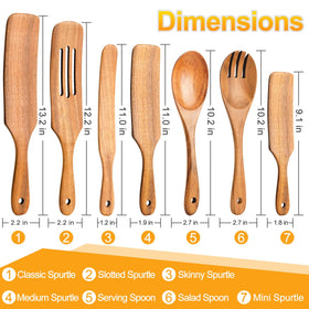 ICSTI Spurtle curved scraper for smooth stirring and mixing