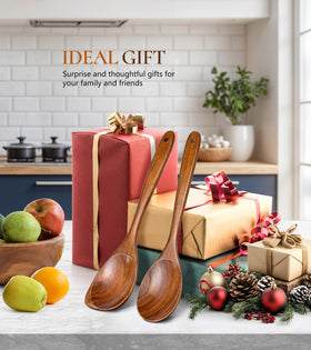 ICSTI teak spoon wall-hanging design keeps utensil within reach
