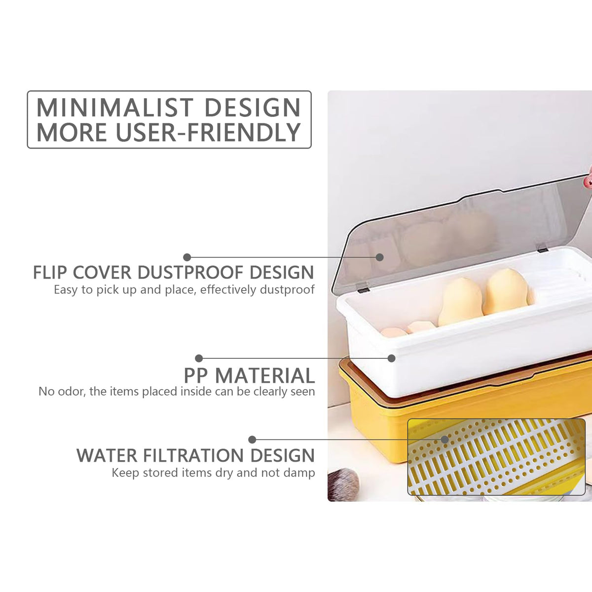 ICSTM easy-access compact tray suits indoor use and outdoor picnics.