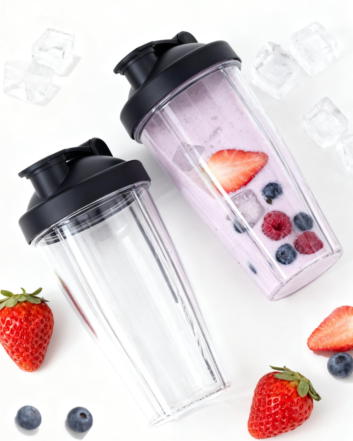 icucina 28oz blender cup empty ready for blending and portable use