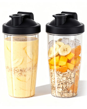 icucina 28oz blender cup with to-go lid showing travel-friendly design and BPA-free benefits