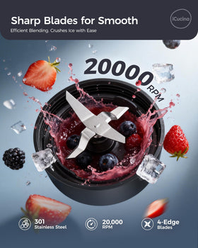 ICUCINA iCucina stainless steel blades delivering smooth textures