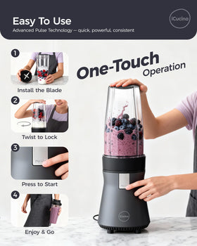 ICUCINA iCucina includes two portable cups for on-the-go drinks