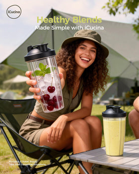 icucina smoothie in cup illustrating quick post-workout refreshment