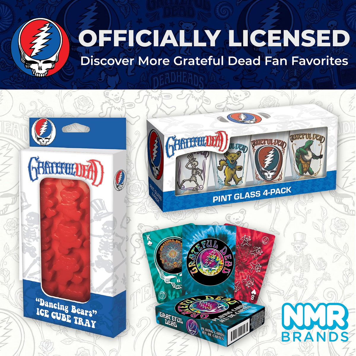ICUP Grateful Dead pint glasses gift pack ready for gifting to fans.