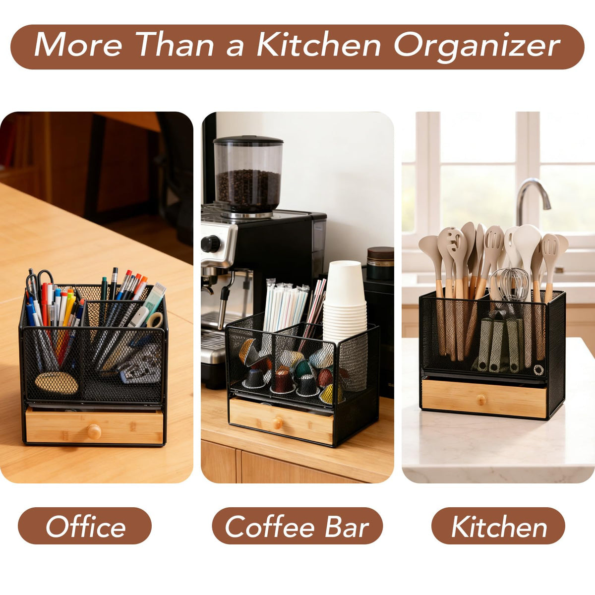 Idcymoul gift-ready utensil organizer for housewarmings and holidays