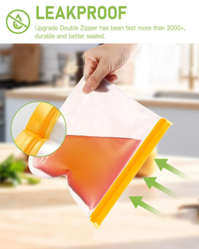 IDEATECH BPA free PEVA bags safe food storage