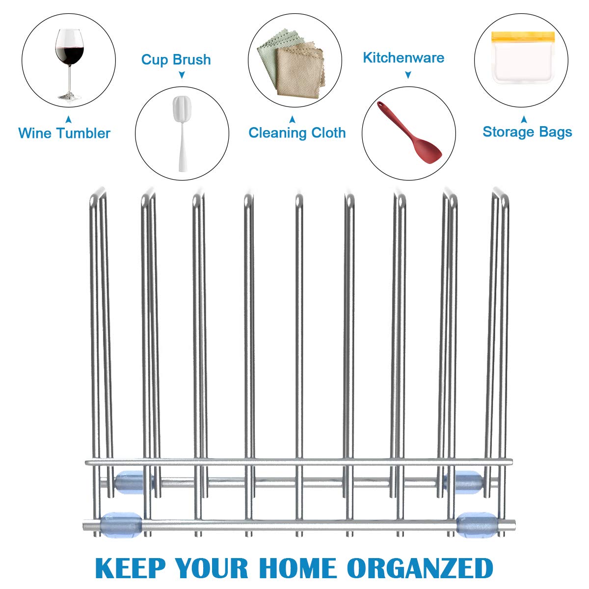 IDEATECH stainless drying rack closeup highlighting durable arc-technology joints