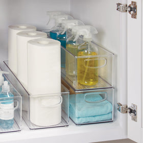 iDesign BPA-free plastic bin that is safe for food storage.