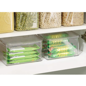 iDesign box with built-in hinged lid, easy transport and stacking