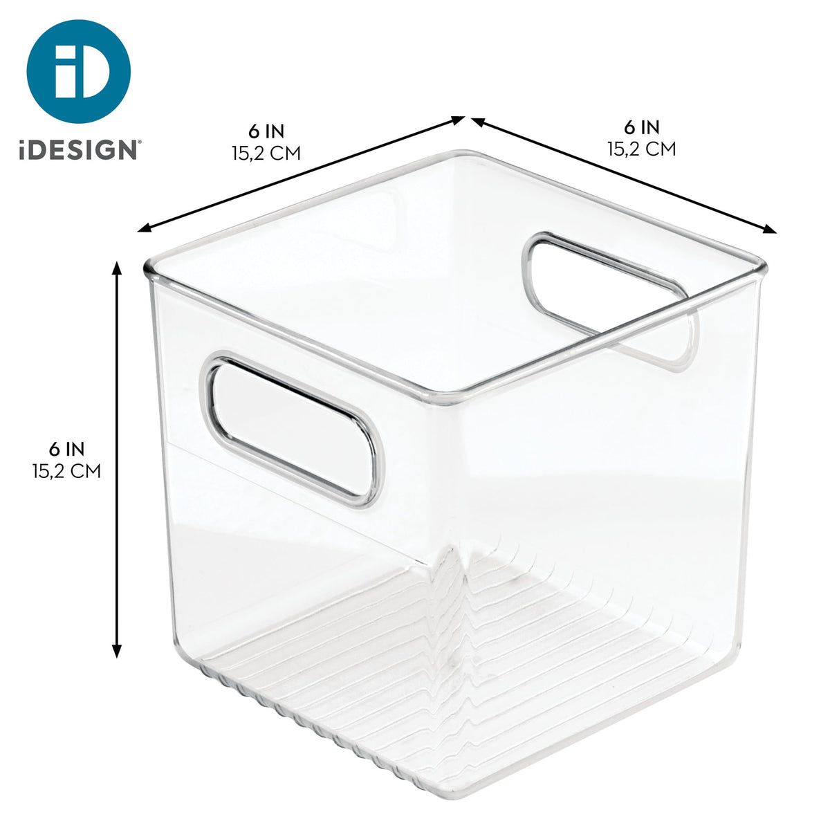 iDesign BPA-free recycled plastic bin ideal for pantry staples.