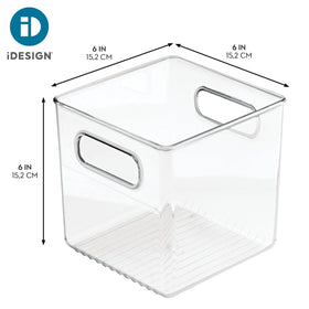 iDesign BPA-free recycled plastic bin ideal for pantry staples.