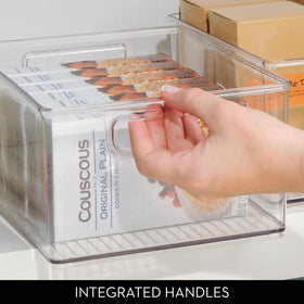 iDesign BPA-free plastic construction offers durable, safe storage.