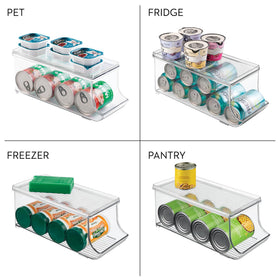 iDesign can organizer set of 2 for versatile pantry and refrigerator storage.