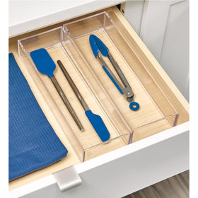 iDesign Clarity two-pack offers versatile storage across rooms.