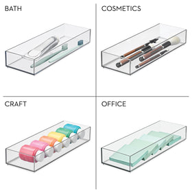 iDesign Clarity stackable design maximizes drawer space and flexibility.