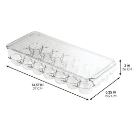 iDesign clear-visibility egg storage lets you restock at a glance.