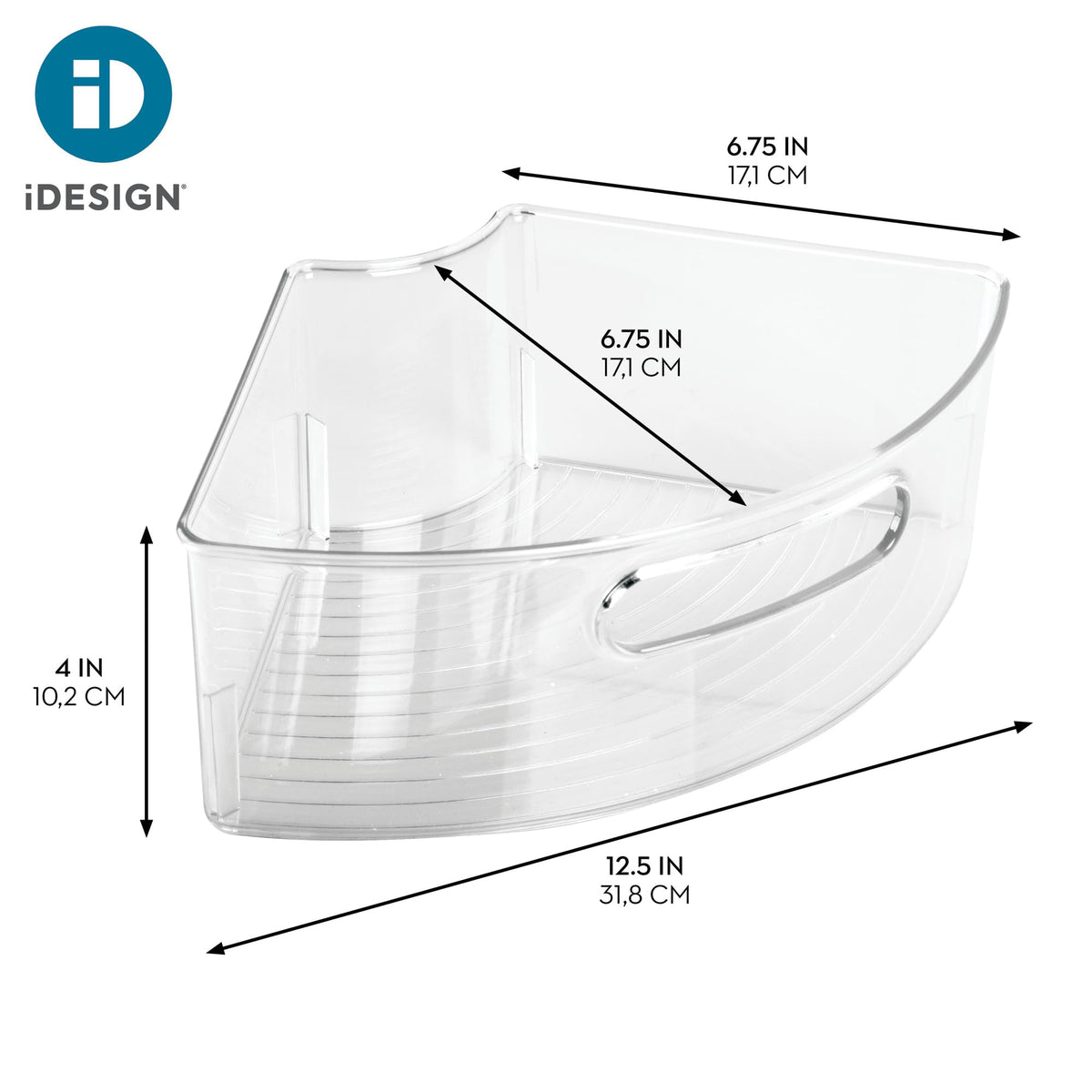 Set of four wedges fits 18–20 inch Lazy Susans for efficient rotation.