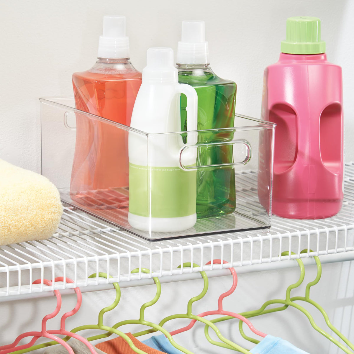 iDesign Binz clear container highlights contents at a glance