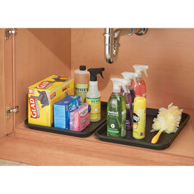 idesign boot-tray use keeps entryways neat and mud-free.