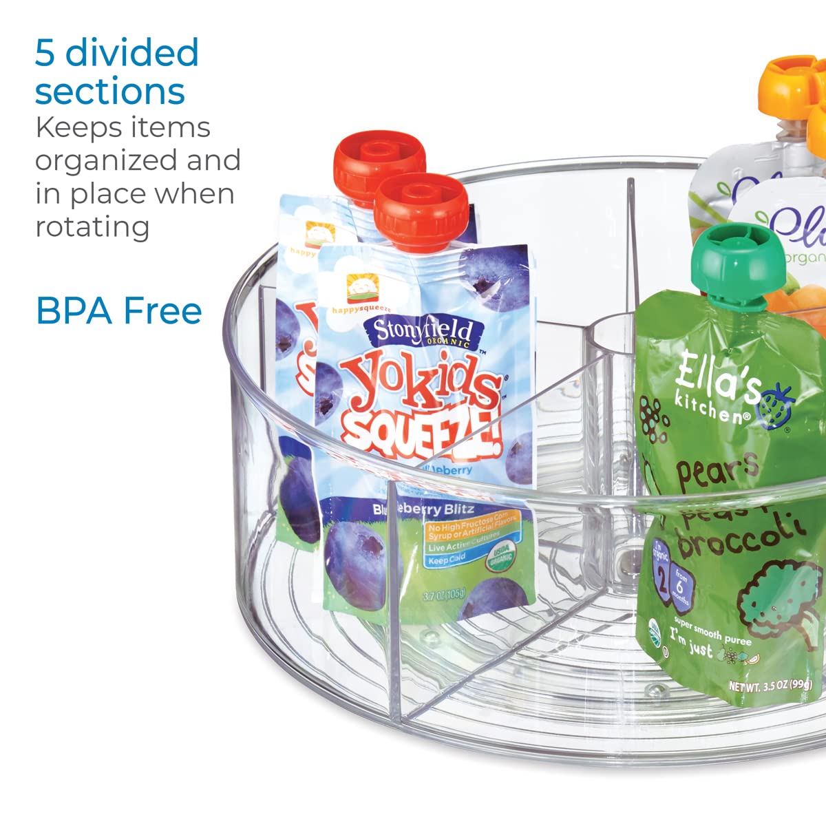 iDesign Linus fragrance tray keeps fragrances neatly displayed and accessible.
