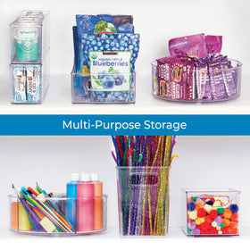 iDesign Linus office supplies tray organizes desk items at a glance.