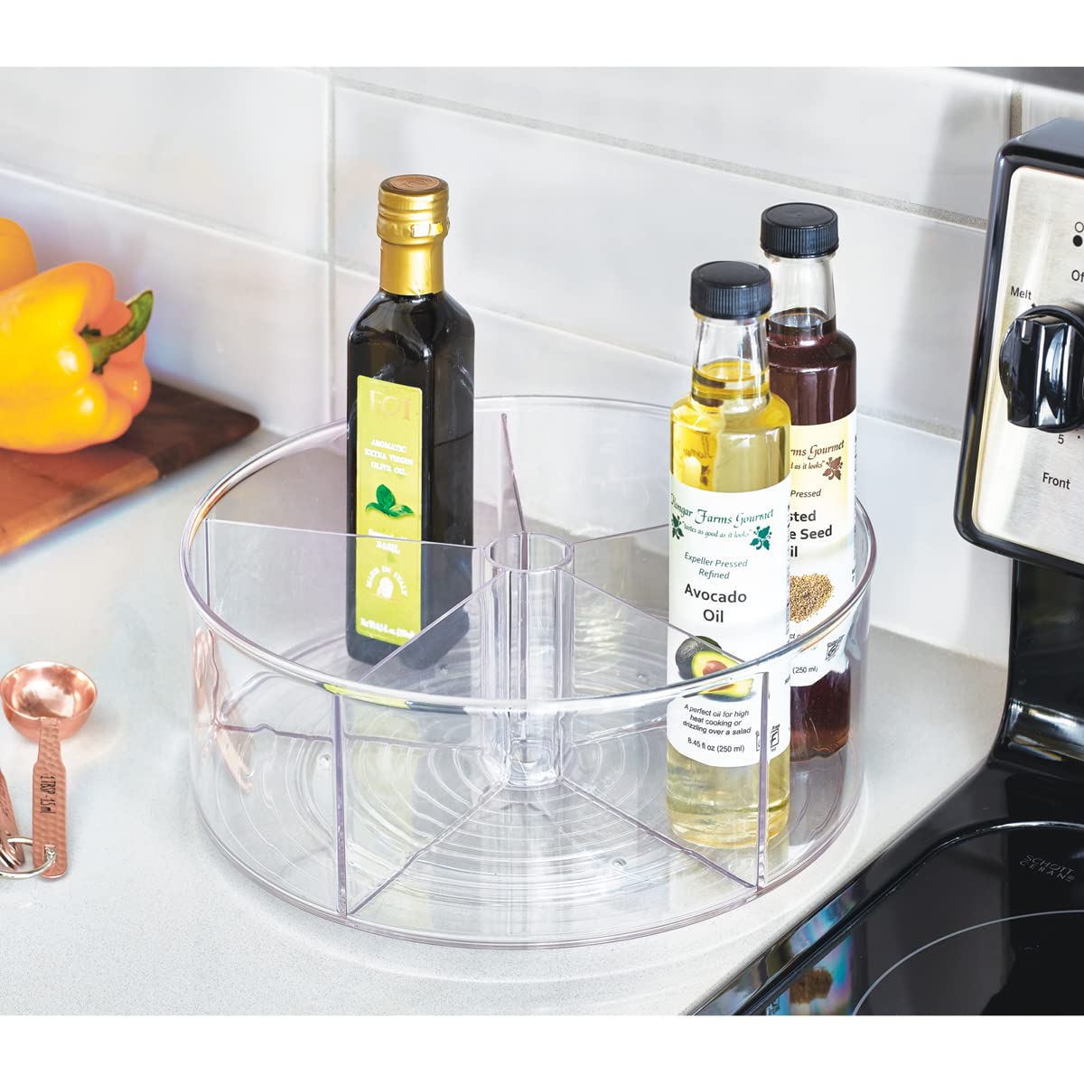 iDesign Linus toy display tray holds small items within reach.