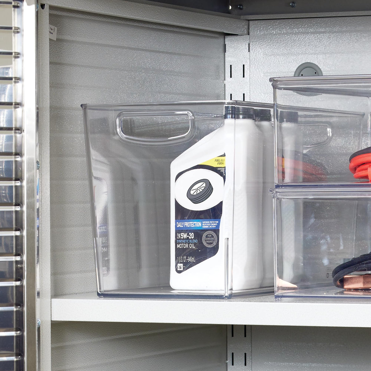 iDesign Linus pantry bin BPA-free plastic for safe storage.