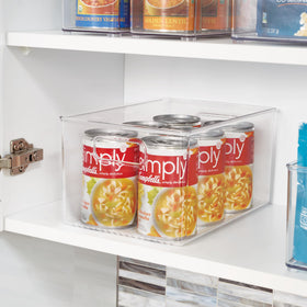 iDesign Linus pantry bin cleaned easily with mild soap and water