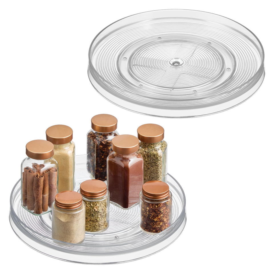 idesign Linus turntable condiments organized for easy reach