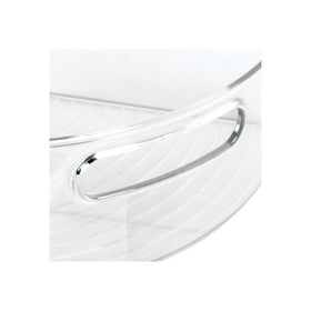 Transparent material of the iDesign bin helps monitor supplies.