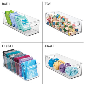 iDesign pantry bin easy-care design; clean with mild soap and water