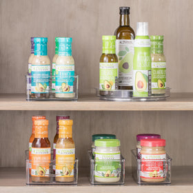 iDesign Pantry Bin set of 2 keeps pantry items organized and accessible.