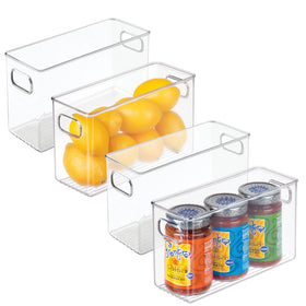 iDesign Slim Clear Bin for Kitchen keeps snacks visible and accessible