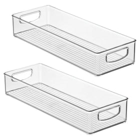 iDesign Slim extra-long bin fits in drawers for tidier interiors