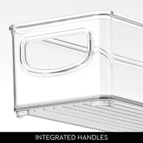 iDesign Slim storage bin durable shatter-resistant plastic construction