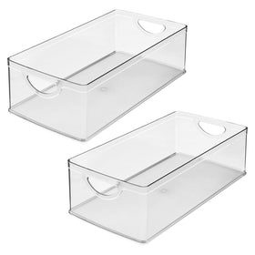 iDesign compact organization bin enhances visibility and reach in tight spots.
