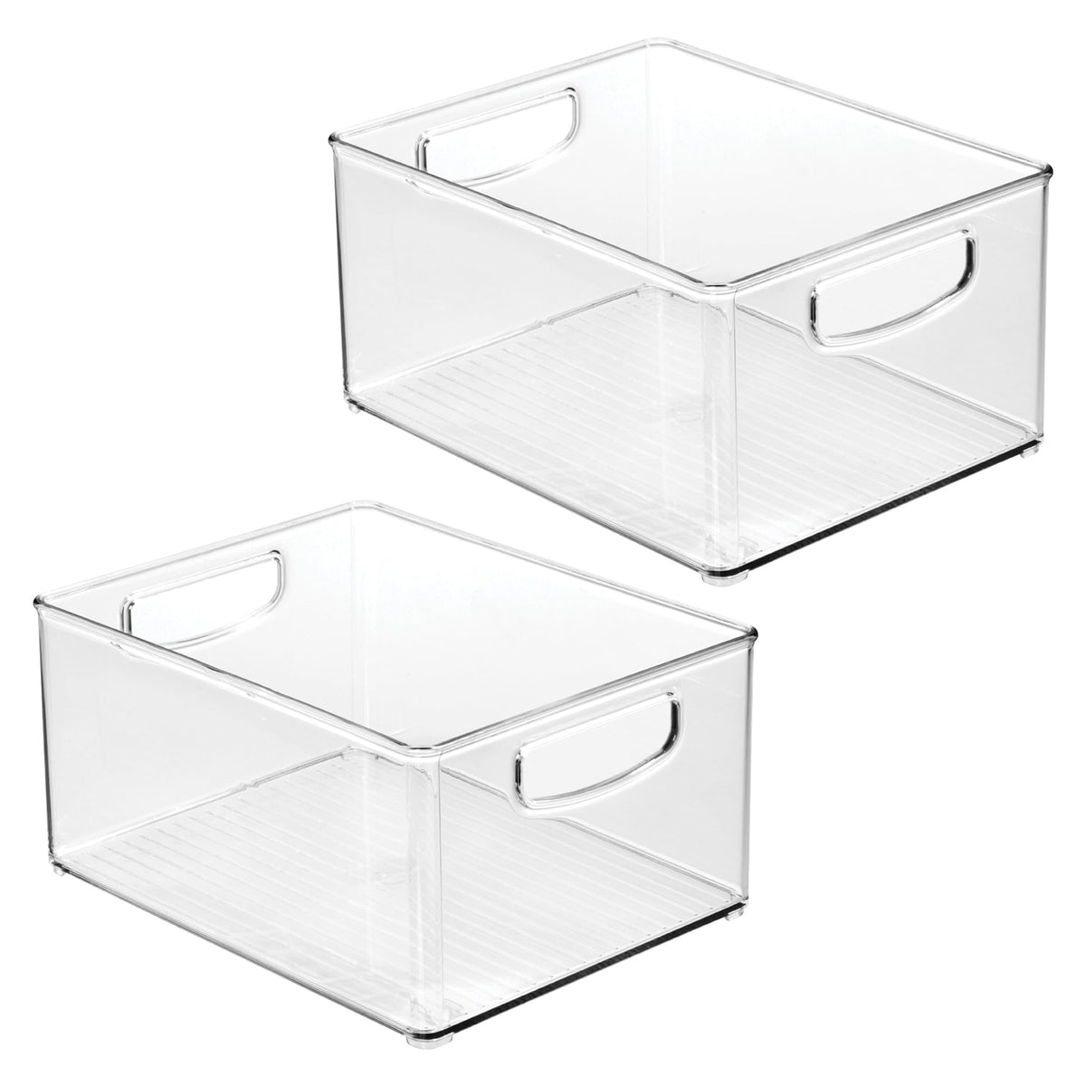 iDesign Clear Bin fits produce, snacks, and boxed foods for organized storage.