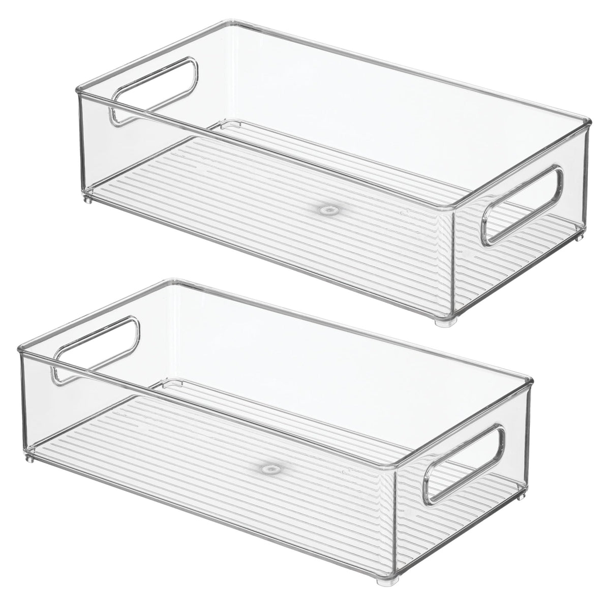 iDesign versatile bin set doubles as pantry and craft storage.