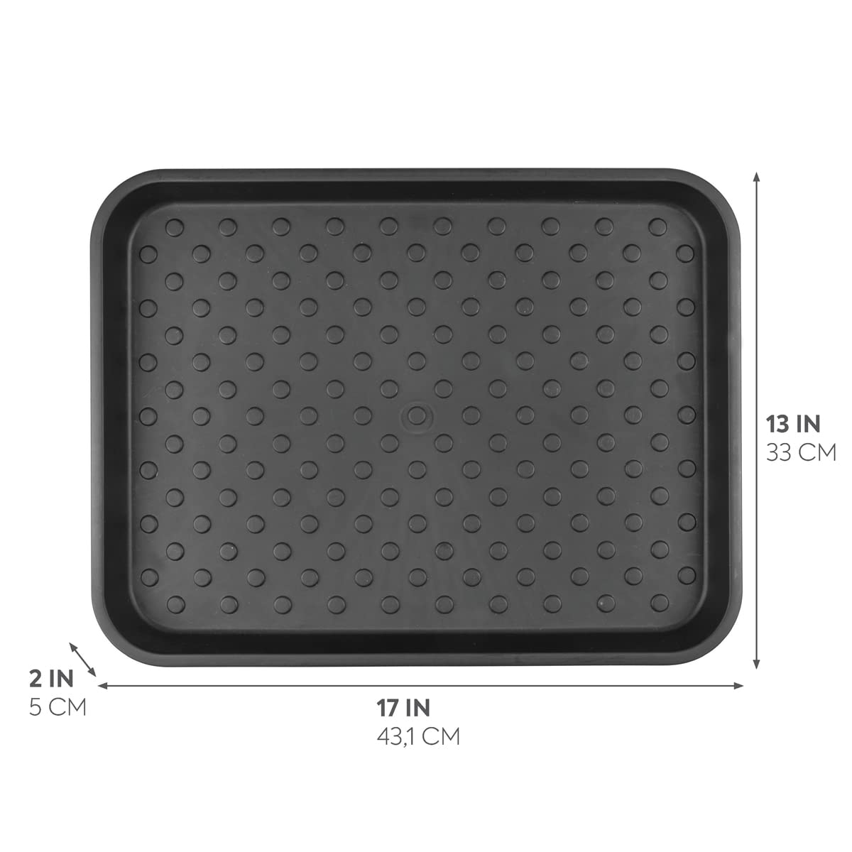 idesign plastic tray durable polypropylene for daily use.