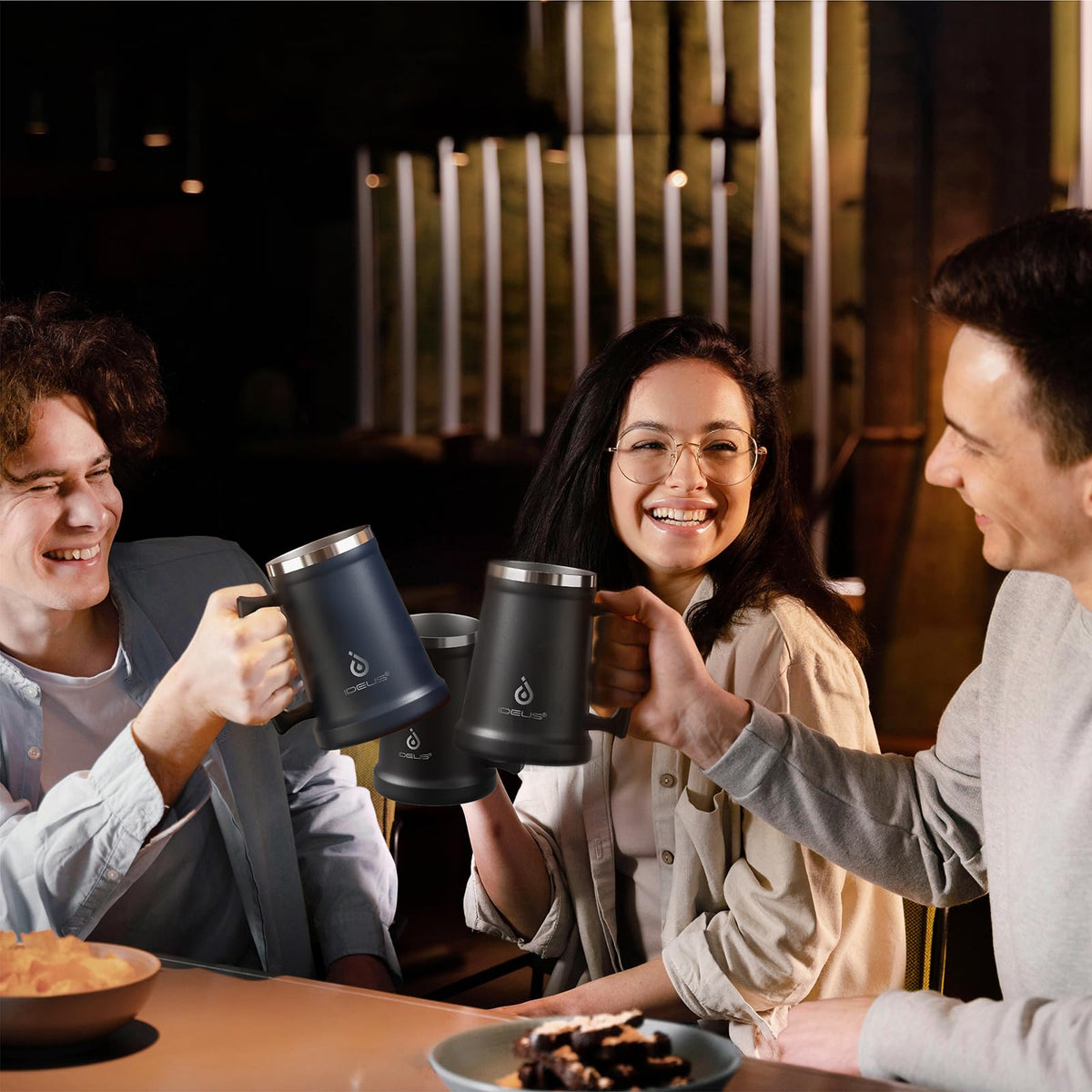 Ideus beer mug easy clean and dishwasher safe for quick cleanup after parties