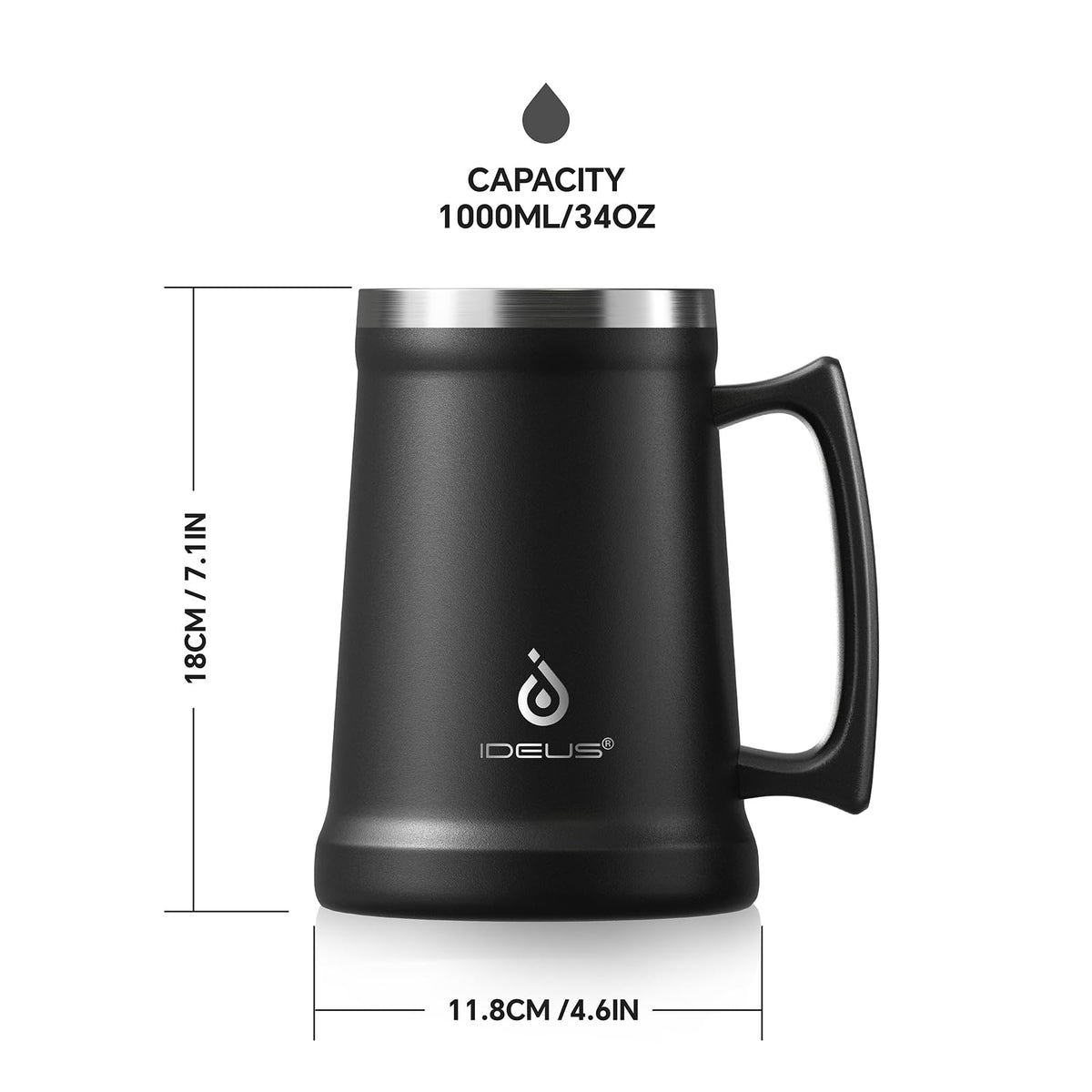 Ideus beer stein personalization area invites customization at gatherings