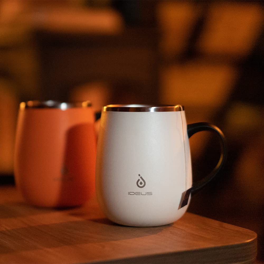 Ideus powder-coated finish coffee mug navy resists wear